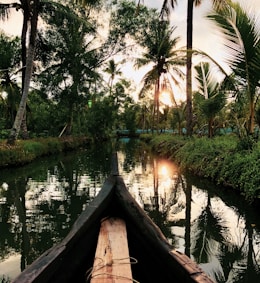 Kerala backwaters with houseboats